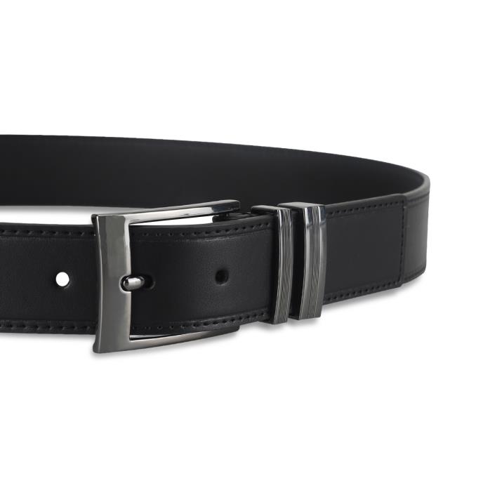 totes® Mens Belt With Metal Keeper Black Extra Image 3